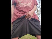 Preview 1 of FPOV Cumming Outside On A Windy Day (TRAILER)