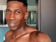 Preview 2 of Sean Cody - Tall & Muscular Black Dude Jerks Off With His Massive Cock Until He Cums