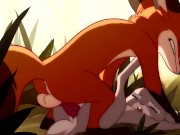 Preview 5 of Patreon/Blitzdrachin : Straight yiff animation , cum inside, size difference , fox and rabbit