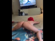 Preview 4 of Sexy Red Head Does Yoga And Fucks A Black Cock While Sucking Dildo