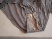 Preview 4 of laundry raid cum in 3 dirty panties