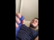 Preview 3 of Horny College Boy's Snapchat Compilation (cum, fingering, sleeve)