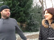 Preview 1 of DeutschlandReport - Newbie German MILF Sucks And Fucks Her Lover On Camera - AMATEUREURO