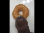 Preview 5 of Glazing Donuts At Work Cum Goes On Top Of The Donut - BBC!!