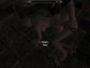 Preview 1 of skyrim Lydia. Girl - bisexual, perfectly fucks girls and sucks from men | Game 3d