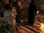 Preview 3 of skyrim Lydia. Girl - bisexual, perfectly fucks girls and sucks from men | Game 3d