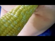 Preview 3 of BBW Anal-Corn Cob Anal Fuck