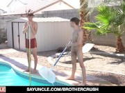 Preview 3 of 🔥Brother Crush - Step brothers Banging Each Other By The Pool