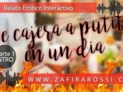 Preview 1 of DE CAJERA A PUTITA EN UN DIA [PARTE 1 - INTRO] RELATO EROTICO INTERACTIVO | ASMR | VOZ ARGENTINA