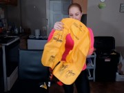 Preview 1 of Inflating an Airplane Life Vest