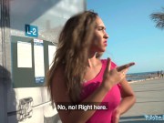 Preview 2 of Public Agent Briana Bandares gets her pussy fucked on a Spanish beach