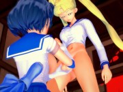 Preview 4 of X-Ray - Futa - Sailor Moon x Sailor Mercury - Hentai