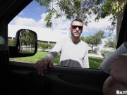 Preview 2 of BAIT BUS - Sexy Straight Bait Brian Adams Goes Gay For Pay With Our Latino Buddy Tegan Reigns