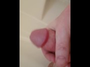Preview 2 of Jerked off in shower till I cum, while my gf was on phone talking to her bestfriend