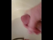 Preview 4 of Jerked off in shower till I cum, while my gf was on phone talking to her bestfriend