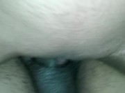 Preview 2 of Big Cock husband getting hard and cumming in the pussy of big clit wife
