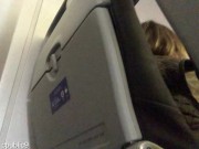 Preview 4 of JERKING OFF AND CUMMING ON THE PLANE (REAL PUBLIC)