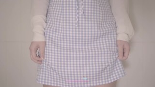 This is a comparison video of wearing sanitary napkins. Japanese Amateur