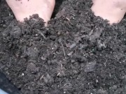 Preview 4 of Relaxing Dirt Play and Mud Bath For My Cute Chubby Feet