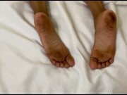 Preview 6 of Black Girl Has Dirty Feet While Masturbating & Getting Fuck