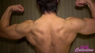 Smooth and muscular asian friend comes over for an erotic massage