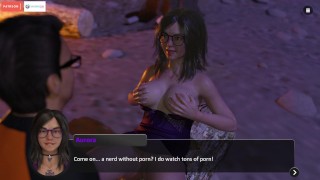 The Spellbook - Goth girl doing boob job by the riverside (36)