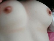 Preview 4 of (HD) Perfect pale boobs return! Bouncy, round & natural!!