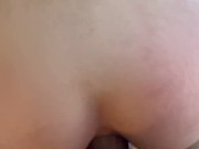 Preview 2 of MY TEENY ASSHOLE GET A CREAMPIE AT THE MORNING!