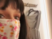 Preview 5 of Shopping makes horny! Cumshot in the changing room!!