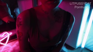 Horny slut Asian whore with hot lingerie teasing you to fuck her wet pussy