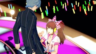 Persona - Footjob party - 3D Hentai