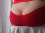 Preview 3 of THE PANTIES DON'T FIT / BUTTCRACK / IGNORE / PANTS DOWN / RED PANTIES FETISH