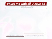 Preview 3 of FFuck me with all U have #3 - huge dildos, extreme anal, strapon fuck, double fisting, traffic cone