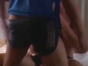 Preview 3 of Facefucking jocks fuck in running shorts