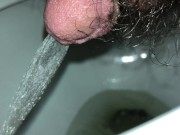 Preview 2 of ULTRA CLOSE-UP GOLD PISS ACTION - LEAKS FROM MY PEE HOLE AND PAYS VISIT TO TOILET HD 4K