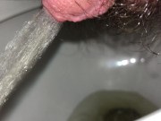 Preview 3 of ULTRA CLOSE-UP GOLD PISS ACTION - LEAKS FROM MY PEE HOLE AND PAYS VISIT TO TOILET HD 4K