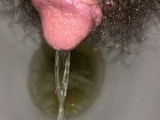 Preview 6 of ULTRA CLOSE-UP GOLD PISS ACTION - LEAKS FROM MY PEE HOLE AND PAYS VISIT TO TOILET HD 4K