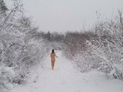 Preview 6 of NAKED Joy in REAL WINTER # Without cloths PUBLIC at Towada-Hachimantai National Park 十和田八幡平国立公園