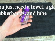 Preview 1 of Easiest discreet DIY pocket pussy / anus - how to make a homemade fleshlight tutorial