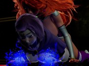 Preview 4 of Starfire X Raven Futa Anal Titans