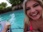 Preview 2 of BLONDE GETS FUCKED & CREAMPIED