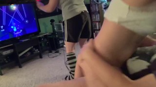 FreeUse Milf - Sexy Stepmom And Her Stepdaughter Pretend Annoying Stud Is Invisible