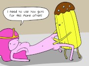 Preview 3 of Princess Bubblegum Fucks a Banana Guard - Adventure Time Porn Parody