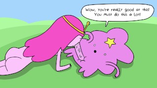 Princess Bubblegum Fucks Lumpy Space Princess's Hidden Cock - Adventure Time Porn