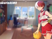 Preview 5 of ASMR (sfw) SHOTO TODOROKI se viste de PORRISTA para ti