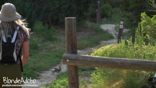 Fucking with a View, Amateur Slut Hiking and Creampied in Public - Amateur Couple BlondeAdobo 4k