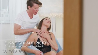 Dane Jones Elisa Tiger gives blowjob and has romantic orgasm with Ricky