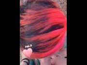 Preview 1 of Emo Girl Outdoor BlowJob