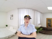 Preview 1 of VRConk Busty Police Babe Sucking Cock POV VR Porn