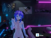 Preview 1 of Project Melody - Boobs and Pussy . VR SEX . Future Sex girl for Masturbating